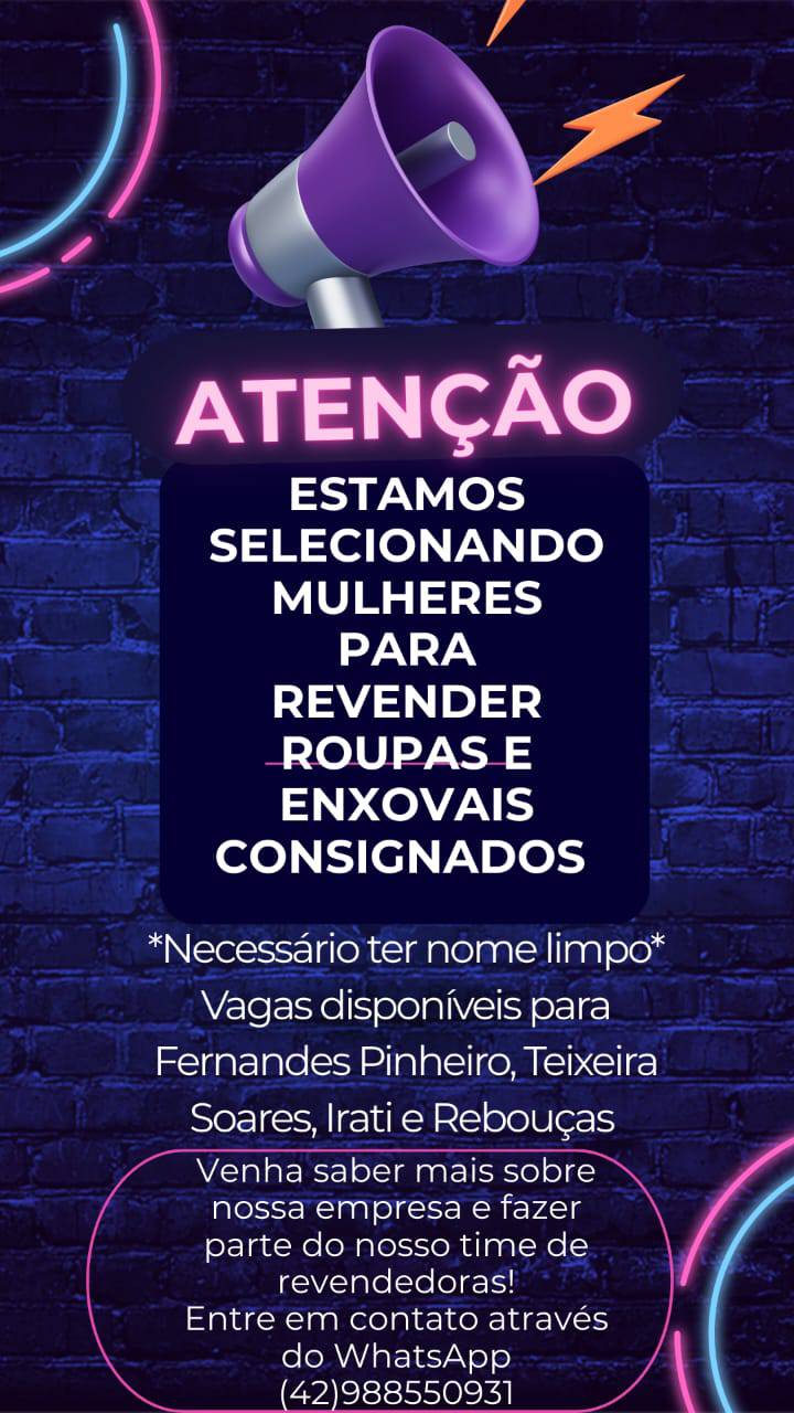 procura vendedora ou vendedor